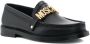 Moschino logo plaque loafers Black - Thumbnail 2