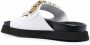 Moschino logo-plaque open-toe sandals White - Thumbnail 3