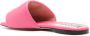 Moschino logo-plaque padded leather sandals Pink - Thumbnail 3