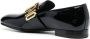 Moschino logo-plaque patent loafers Black - Thumbnail 3