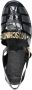 Moschino logo-plaque strappy sandals Black - Thumbnail 4