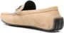 Moschino logo-plaque suede loafers Brown - Thumbnail 3