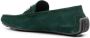 Moschino logo-plaque suede loafers Green - Thumbnail 3