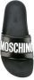 Moschino logo pool slides Black - Thumbnail 4