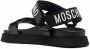 Moschino logo-print flat sandals Black - Thumbnail 3