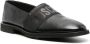 Moschino logo-print leather loafers Black - Thumbnail 2