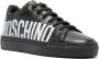 Moschino logo-print leather sneakers Black - Thumbnail 2