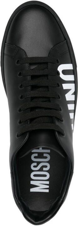 Moschino logo-print low-top sneakers Black