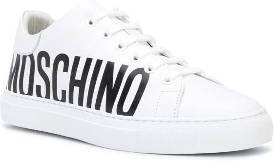 Moschino logo-print low-top sneakers White