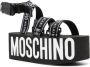 Moschino logo-print platform sandals Black - Thumbnail 2