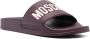Moschino logo-print slip-on slides Purple - Thumbnail 2