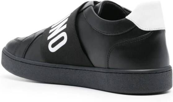Moschino logo-print slip-on sneakers Black