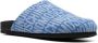 Moschino logo-print slippers Blue - Thumbnail 2