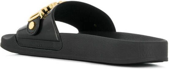 Moschino logo sandals Black