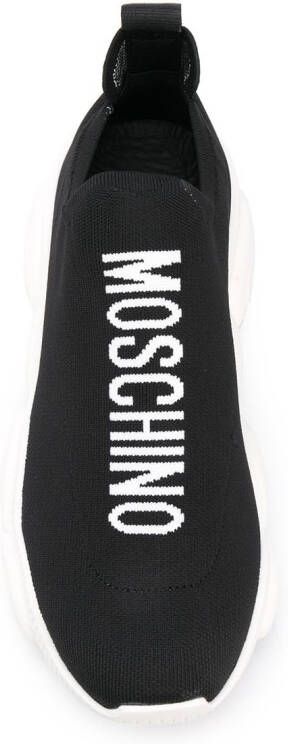 Moschino logo sock sneakers Black