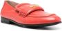 Moschino logo-stamp leather loafers Red - Thumbnail 2