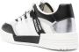 Moschino logo-tape leather sneakers White - Thumbnail 3
