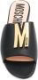 Moschino M plaque sandals Black - Thumbnail 4