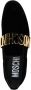 Moschino logo-lettering leather loafers Black - Thumbnail 4