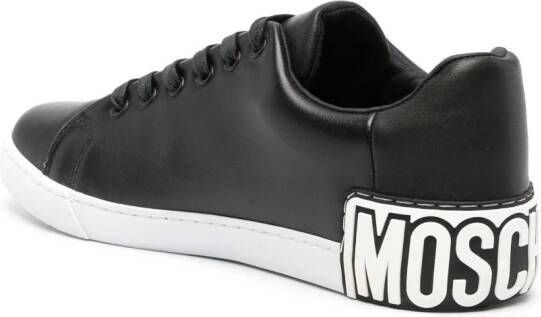 Moschino Maxilogo leather sneakers Black
