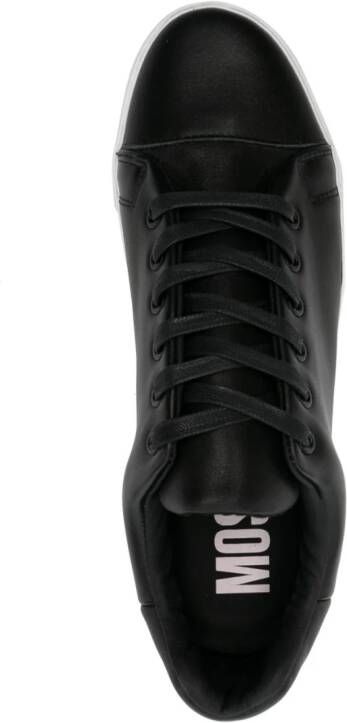 Moschino Maxilogo leather sneakers Black