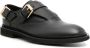Moschino Micro buckled leather loafers Black - Thumbnail 2