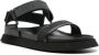 Moschino monogram-jacquard touch-strap sandals Black - Thumbnail 2