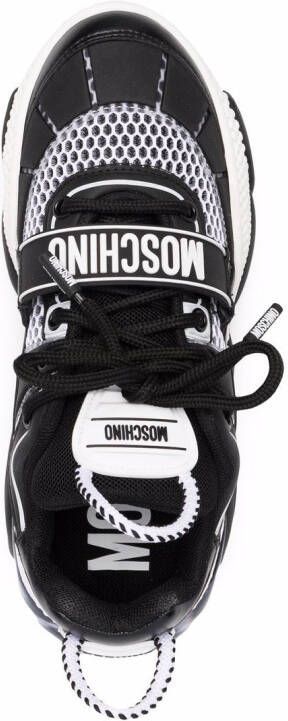 Moschino panelled-design sneakers Black