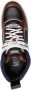 Moschino panelled leather hi-top sneakers Brown - Thumbnail 4