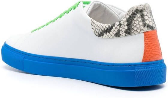 Moschino panelled low-top sneakers White