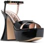 Moschino patent leather platform sandals Black - Thumbnail 2