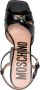 Moschino patent leather platform sandals Black - Thumbnail 4