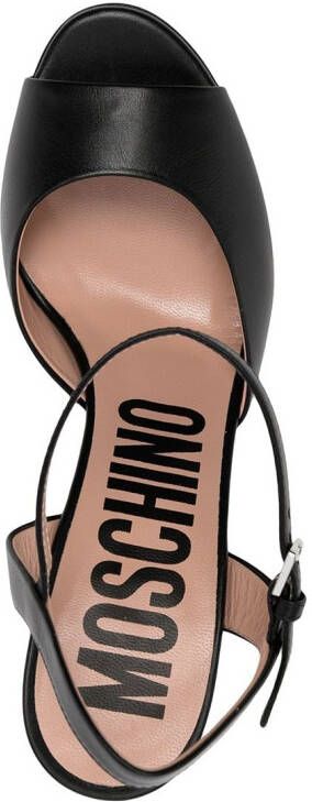 Moschino pepper shaker heeled sandals Black