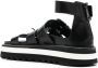 Moschino platform buckle-up sandals Black - Thumbnail 3