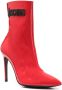 Moschino pointed toe 110mm boots Red - Thumbnail 2