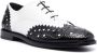 Moschino punched-holes leather brogues White - Thumbnail 2