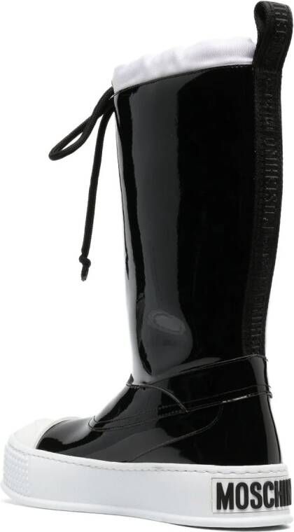 Moschino rubber-toecap platform boots Black