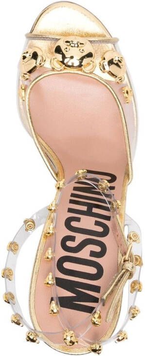 Moschino signature Teddy Bear sandals Gold