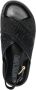 Moschino slingback logo-strap sandals Black - Thumbnail 4