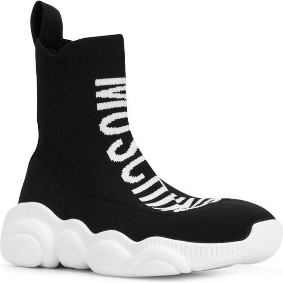 Moschino sock styled sneakers Black