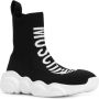 Moschino sock styled sneakers Black - Thumbnail 2