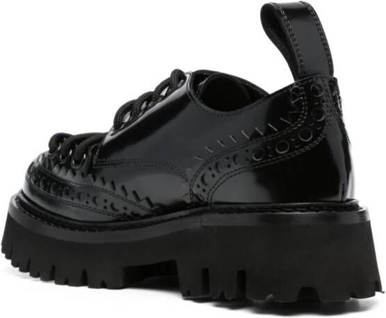 Moschino Spectator 45mm leather derby shoes Black