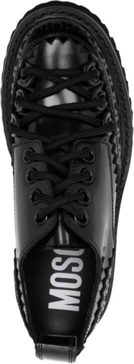 Moschino Spectator 45mm leather derby shoes Black