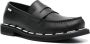 Moschino stitch-detailed slip-on loafers Black - Thumbnail 2