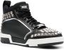 Moschino stud-embellished high-top sneakers Black - Thumbnail 2
