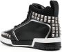 Moschino stud-embellished high-top sneakers Black - Thumbnail 3