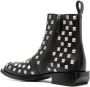 Moschino stud-embellished leather boots Black - Thumbnail 3