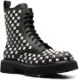 Moschino stud-embellished leather boots Black - Thumbnail 2