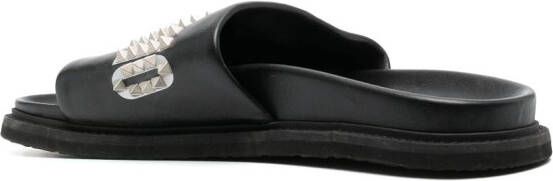 Moschino stud-embellished sliders Black