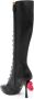 Moschino Sweet Heart 105mm leather boots Black - Thumbnail 3